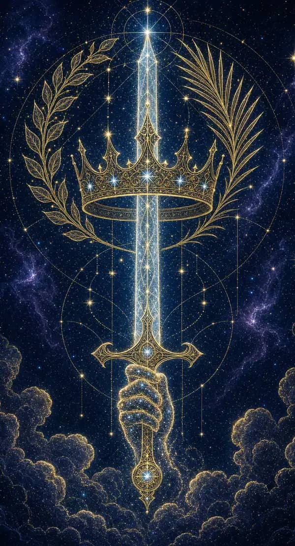 La carte As d'Épées du jeu de tarot quantique