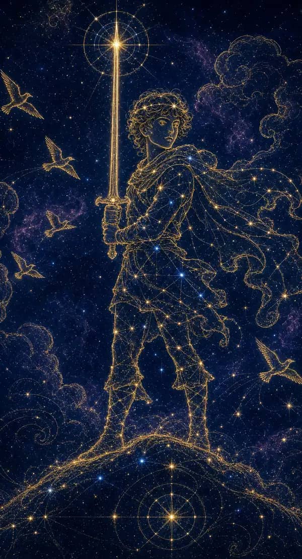 La carte Valet d'Épées du jeu de tarot quantique